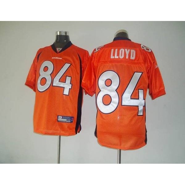 Broncos #84 Brandon Lloyd Orange Stitched NFL Jersey