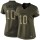 Women's Broncos #10 Emmanuel Sanders Green Stitched NFL Limited Salute to Service Jersey