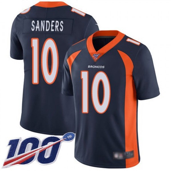 Nike Broncos #10 Emmanuel Sanders Navy Blue Alternate Men's Stitched NFL 100th Season Vapor Limited Jersey