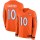 Nike Broncos #10 Emmanuel Sanders Orange Team Color Men's Stitched NFL Limited Therma Long Sleeve Jersey