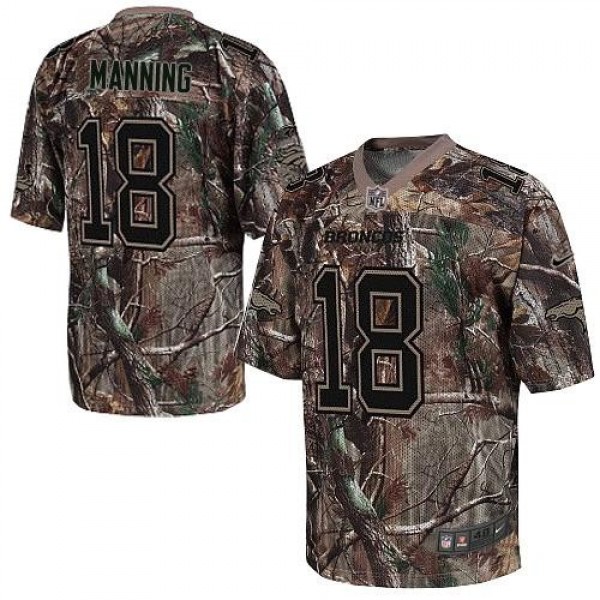 Nike Broncos #18 Peyton Manning Camo Men's Stitched NFL Realtree Elite Jersey