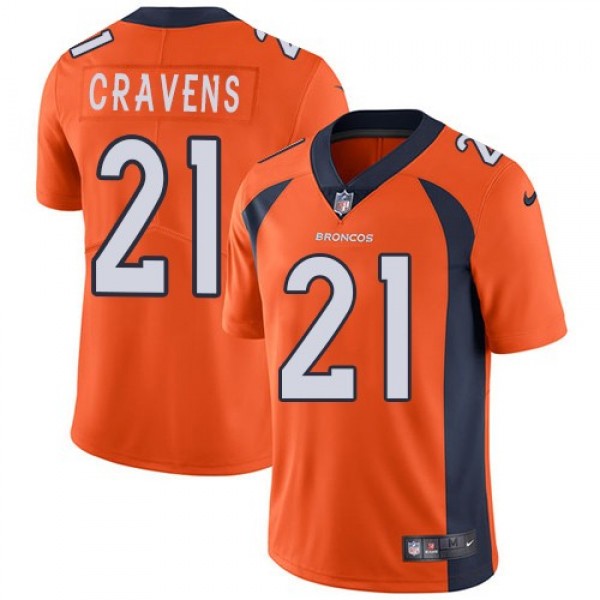 Nike Broncos #21 Su'a Cravens Orange Team Color Men's Stitched NFL Vapor Untouchable Limited Jersey