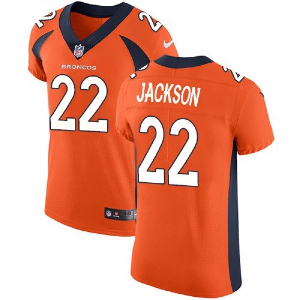 Nike Broncos #22 Kareem Jackson Orange Team Color Men's Stitched NFL Vapor Untouchable Elite Jersey