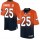 Nike Broncos #25 Chris Harris Jr Orange/Navy Blue Men's Stitched NFL Elite Fadeaway Fashion Jersey