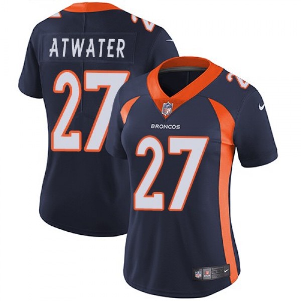 Women's Broncos #27 Steve Atwater Blue Alternate Stitched NFL Vapor Untouchable Limited Jersey