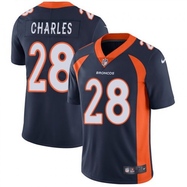 Nike Broncos #28 Jamaal Charles Navy Blue Alternate Men's Stitched NFL Vapor Untouchable Limited Jersey