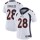 Women's Broncos #28 Jamaal Charles White Stitched NFL Vapor Untouchable Limited Jersey