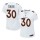 Women's Broncos #30 Terrell Davis White Stitched NFL Game Event Jersey