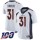 Nike Broncos #31 Justin Simmons White Men's Stitched NFL 100th Season Vapor Limited Jersey