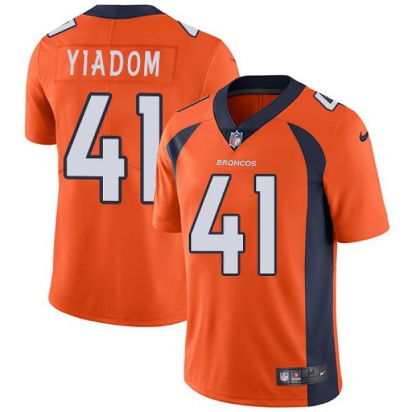 Nike Broncos #41 Isaac Yiadom Orange Team Color Men's Stitched NFL Vapor Untouchable Limited Jersey