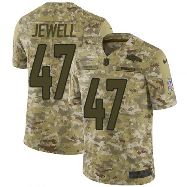 Nike Broncos #47 Josey Jewell Camo Men's Stitched NFL Limited 2018 Salute To Service Jersey