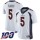 Nike Broncos #5 Joe Flacco White Men's Stitched NFL 100th Season Vapor Limited Jersey