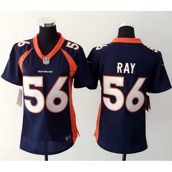 Women's Broncos #56 Shane Ray Blue Alternate Stitched NFL New Elite Jersey