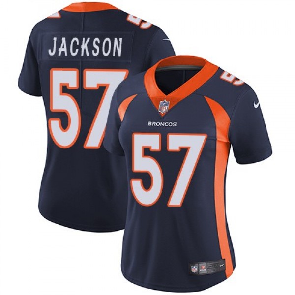Women's Broncos #57 Tom Jackson Blue Alternate Stitched NFL Vapor Untouchable Limited Jersey