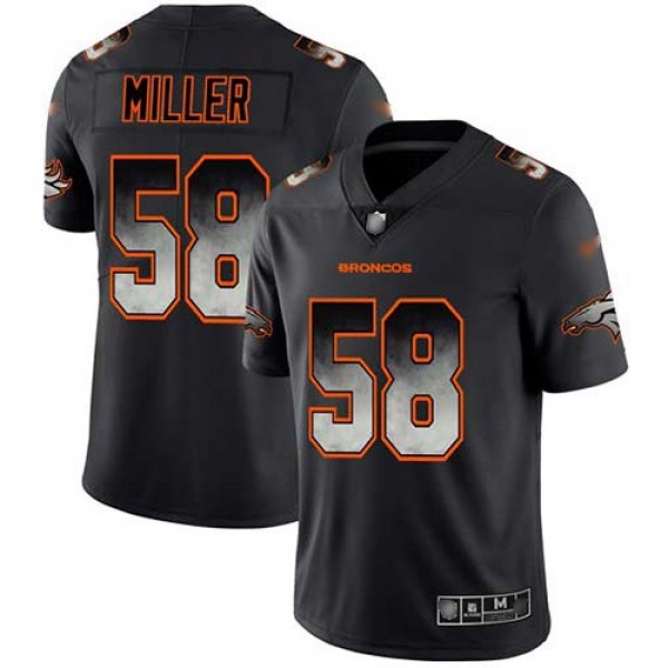 Nike Broncos #58 Von Miller Black Men's Stitched NFL Vapor Untouchable Limited Smoke Fashion Jersey