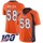 Nike Broncos #58 Von Miller Orange Team Color Men's Stitched NFL 100th Season Vapor Limited Jersey