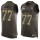 Nike Broncos #77 Sam Jones Green Men's Stitched NFL Limited Salute To Service Tank Top Jersey