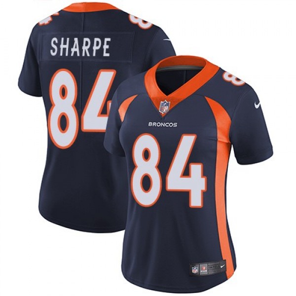 Women's Broncos #84 Shannon Sharpe Blue Alternate Stitched NFL Vapor Untouchable Limited Jersey