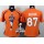 Women's Broncos #87 Eric Decker Orange Team Color Super Bowl XLVIII Portrait NFL Game Jersey