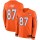 Nike Broncos #87 Noah Fant Orange Team Color Men's Stitched NFL Limited Therma Long Sleeve Jersey