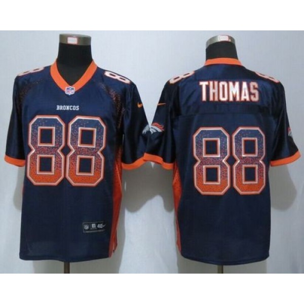 Nike Broncos #88 Demaryius Thomas Navy Blue Alternate Men's Stitched NFL Elite Drift Fashion Jersey