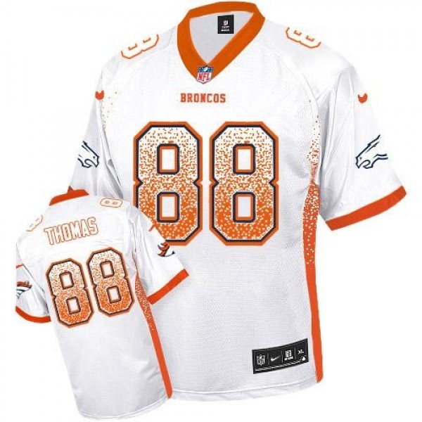 Nike Broncos #88 Demaryius Thomas White Men's Stitched NFL Elite Drift Fashion Jersey