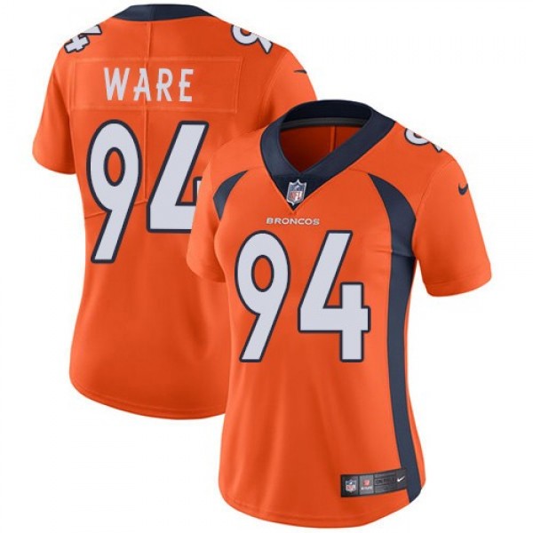 Women's Broncos #94 DeMarcus Ware Orange Team Color Stitched NFL Vapor Untouchable Limited Jersey