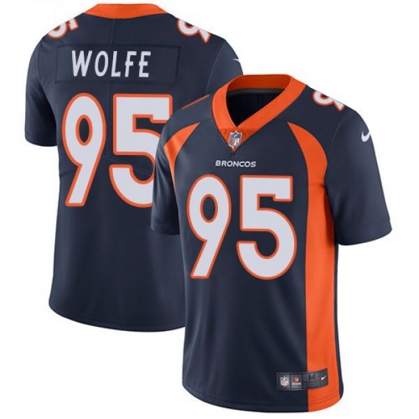 Nike Broncos #95 Derek Wolfe Navy Blue Alternate Men's Stitched NFL Vapor Untouchable Limited Jersey