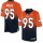 Nike Broncos #95 Derek Wolfe Orange/Navy Blue Men's Stitched NFL Elite Fadeaway Fashion Jersey