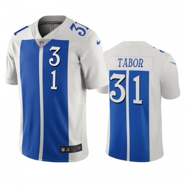 Detroit Lions #31 Teez Tabor White Blue Vapor Limited City Edition NFL Jersey