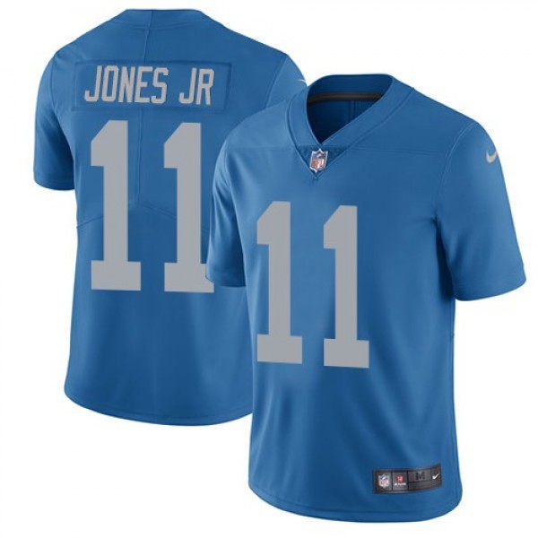 Nike Lions #11 Marvin Jones Jr Blue Throwback Men's Stitched NFL Vapor Untouchable Limited Jersey