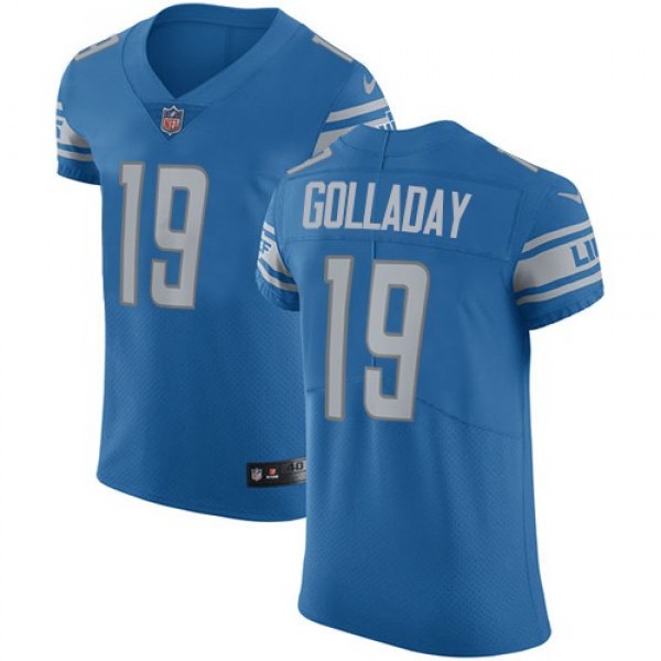 Nike Lions #19 Kenny Golladay Blue Team Color Men's Stitched NFL Vapor Untouchable Elite Jersey