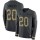 Nike Lions #20 Barry Sanders Anthracite Salute to Service Men's Stitched NFL Limited Therma Long Sleeve Jersey
