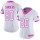 Women's Lions #20 Barry Sanders White Pink Stitched NFL Limited Rush Jersey