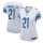 Women's Lions #21 Ameer Abdullah White Stitched NFL Elite Jersey