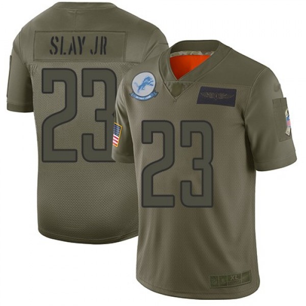 Nike Lions #23 Darius Slay Jr Camo Men's Stitched NFL Limited 2019 Salute To Service Jersey