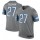Nike Lions #27 Justin Coleman Gray Men's Stitched NFL Limited Rush Jersey