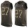 Nike Lions #27 Justin Coleman Green Men's Stitched NFL Limited Salute To Service Tank Top Jersey
