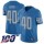 Nike Lions #40 Jarrad Davis Blue Team Color Men's Stitched NFL 100th Season Vapor Limited Jersey