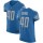 Nike Lions #40 Jarrad Davis Blue Team Color Men's Stitched NFL Vapor Untouchable Elite Jersey