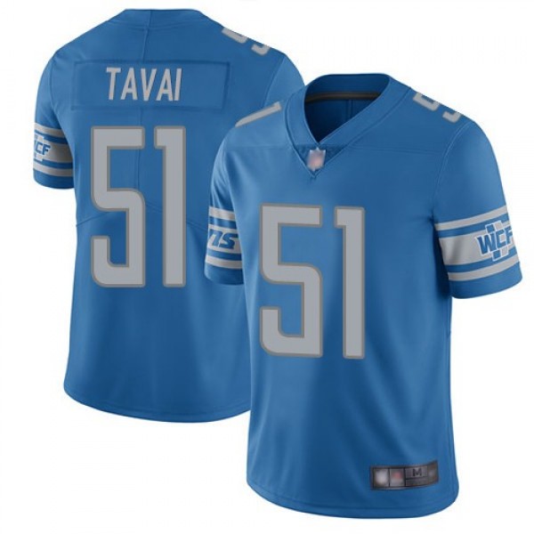 Nike Lions #51 Jahlani Tavai Blue Team Color Men's Stitched NFL Vapor Untouchable Limited Jersey