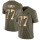 Nike Lions #77 Frank Ragnow Olive/Gold Men's Stitched NFL Limited 2017 Salute To Service Jersey