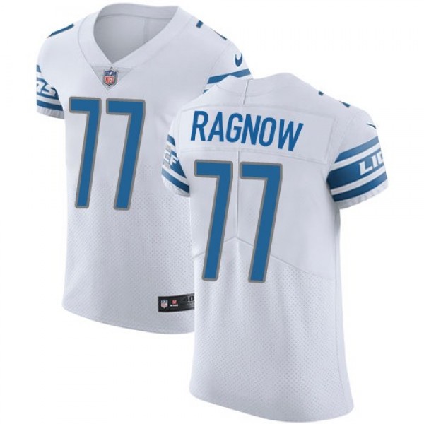 Nike Lions #77 Frank Ragnow White Men's Stitched NFL Vapor Untouchable Elite Jersey