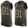Nike Lions #81 Calvin Johnson Green Men's Stitched NFL Limited Salute To Service Tank Top Jersey
