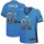Women's Lions #81 Calvin Johnson Light Blue Team Color Stitched NFL Elite Drift Jersey