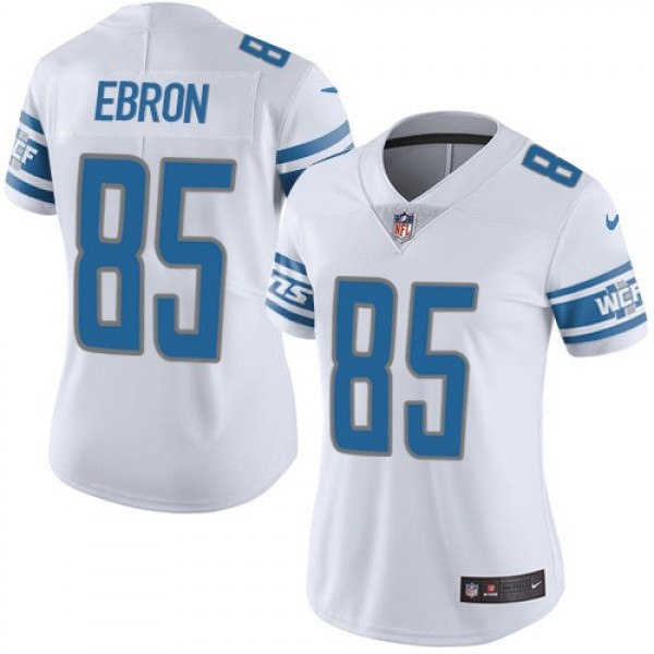 Women's Lions #85 Eric Ebron White Stitched NFL Vapor Untouchable Limited Jersey