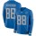 Nike Lions #88 T.J. Hockenson Blue Team Color Men's Stitched NFL Limited Therma Long Sleeve Jersey