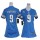 Women's Lions #9 Matthew Stafford Light Blue Team Color With C Patch Stitched NFL Elite Jersey