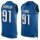 Nike Lions #91 A'Shawn Robinson Blue Team Color Men's Stitched NFL Limited Tank Top Jersey