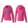 Women's Detroit Lions Logo Pullover Hoodie Pink Jersey
